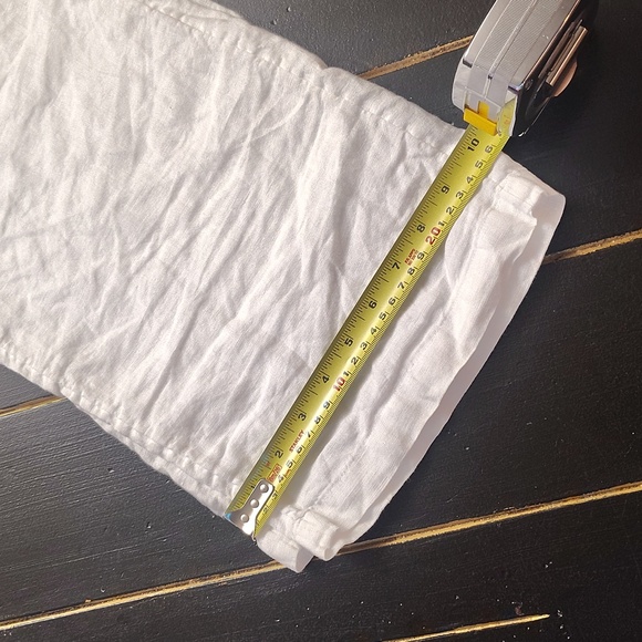 C.A.S.L.O.N WOMEN'S White Linen Cabo Pants - Picture 11 of 13